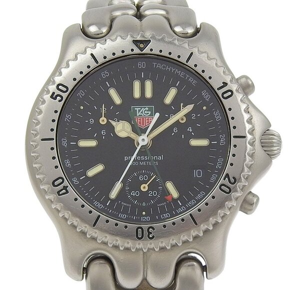 TAG HEUER Cell series Watches S39.306 Professional 200M blackDial - Picture 1 of 8